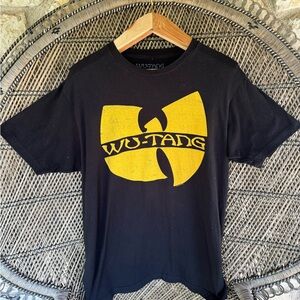 WU Tang clan Logo Graphic t shirt Black Rap Hip Hop Music